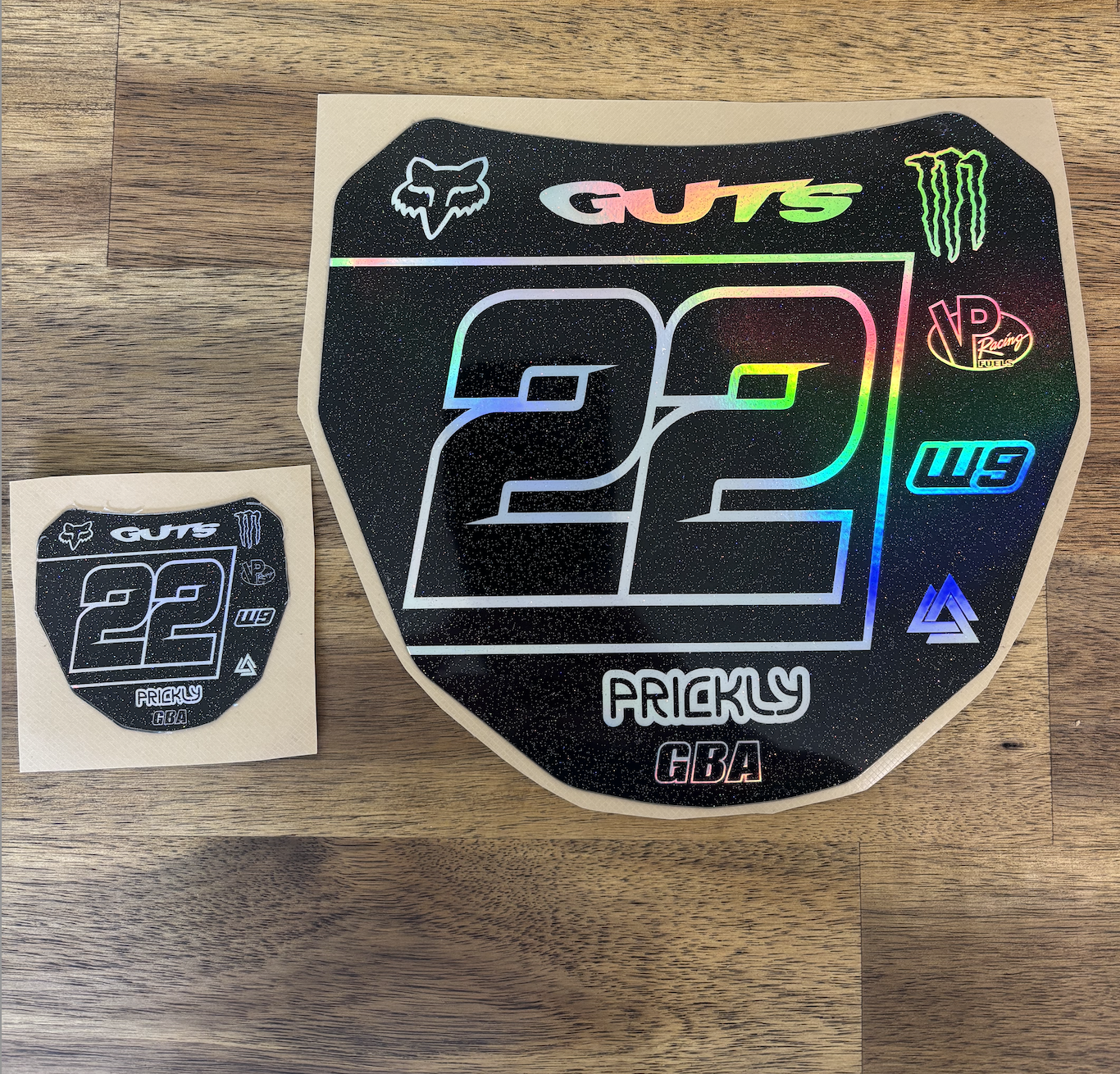 Holographic Glitter ODI Plate sticker 22