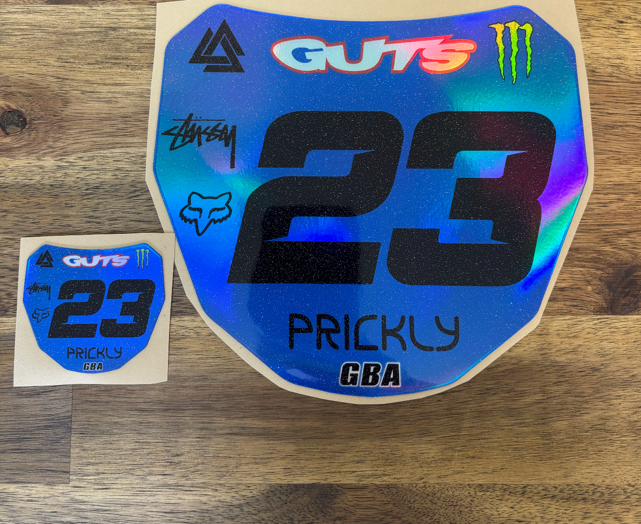 Holographic Glitter ODI Plate sticker 23