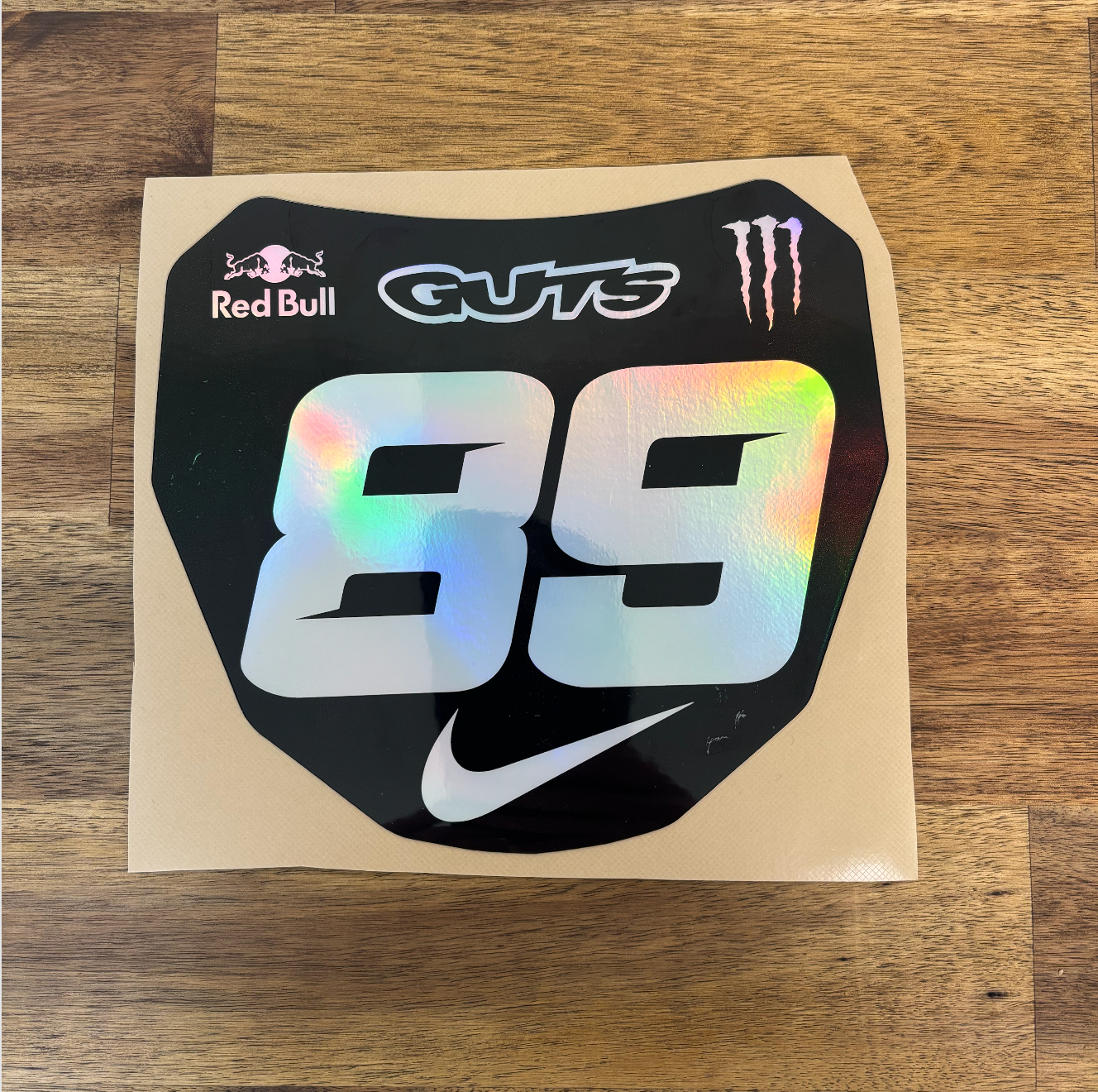Holographic ODI Plate sticker 89