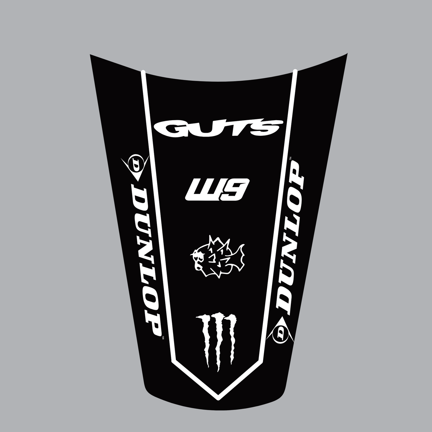 E RIDE PRO rear fender sticker