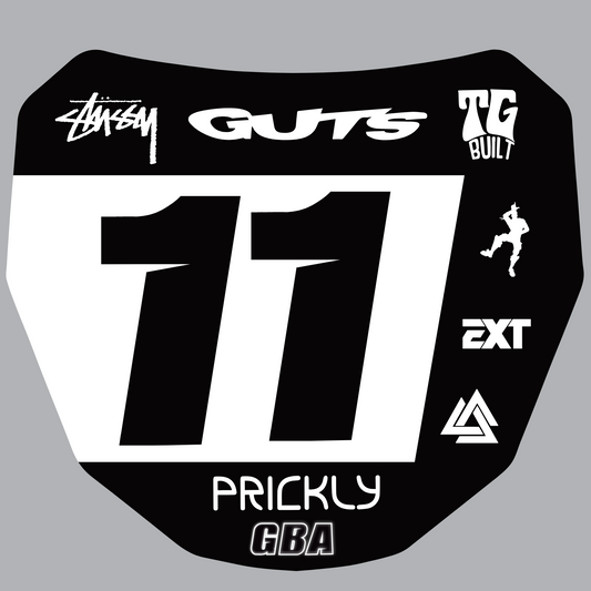 ODI / Surron downhill race plate sticker decal box