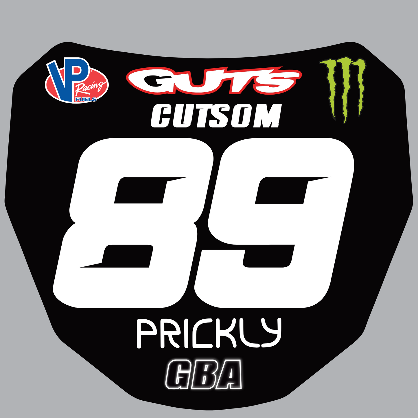 ODI / Surron downhill race plate sticker decal classic