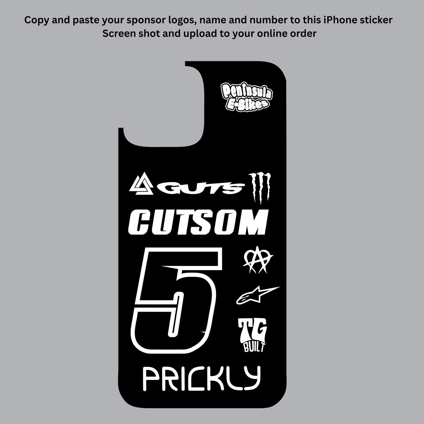 iPhone case sticker