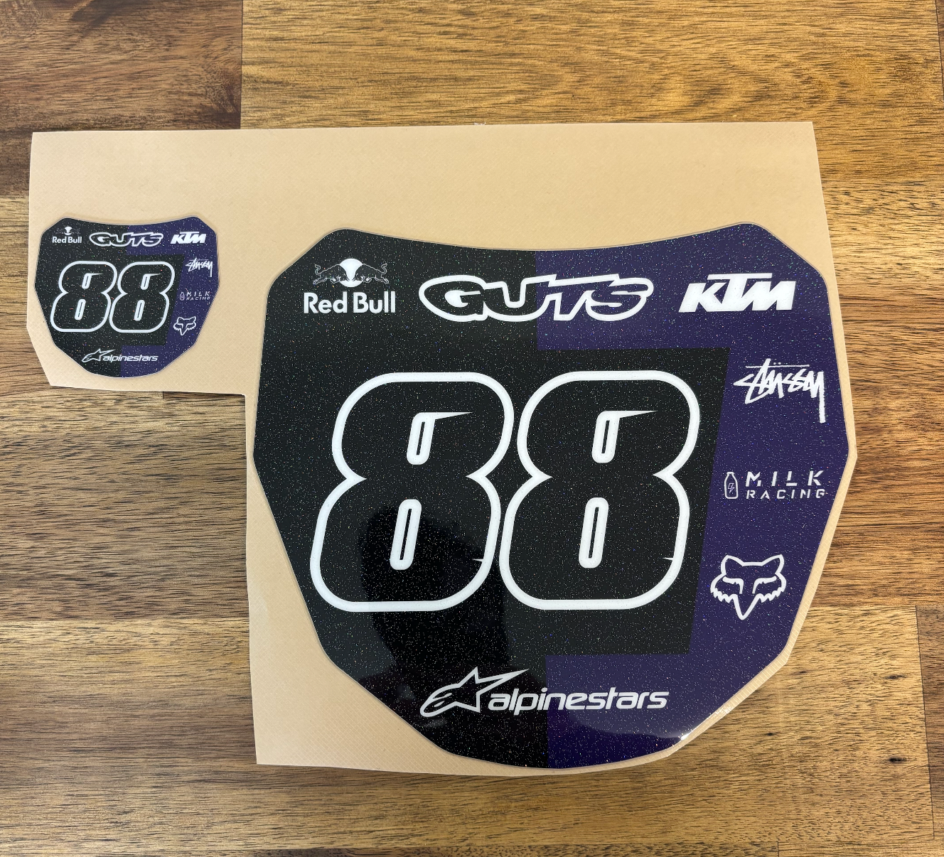 Gloss Glitter ODI Plate sticker 88
